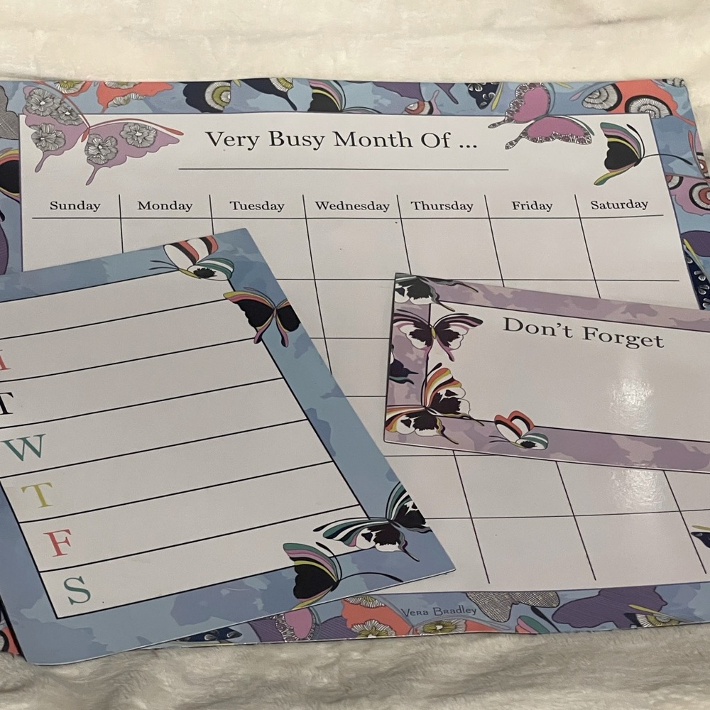 Very Bradley Magnetic Reusable Calendar